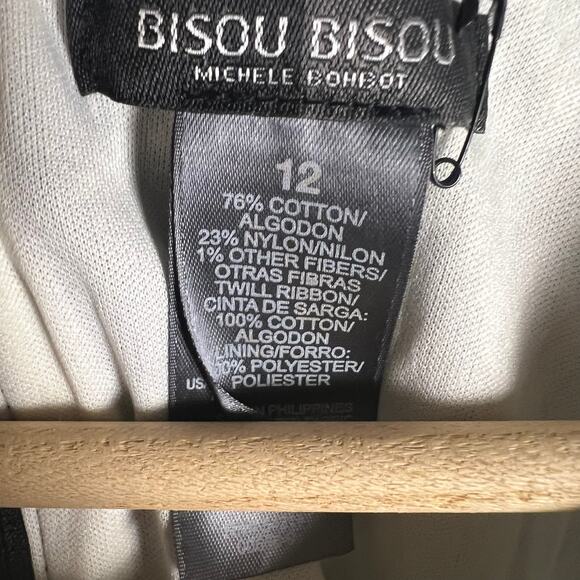 Bisou Bisou Black Lace Sleeveless Sheath Mini Dress Size 12 - Picture 9 of 9